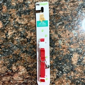 🆕 Red Nylon Breakaway Cat Collar with Bell